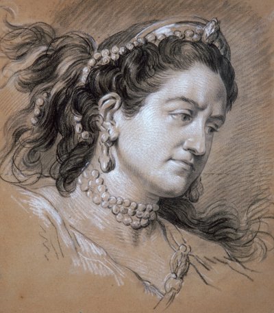 Bir Kadının Portresi, 18. yüzyıl. by Jean Baptiste van Loo