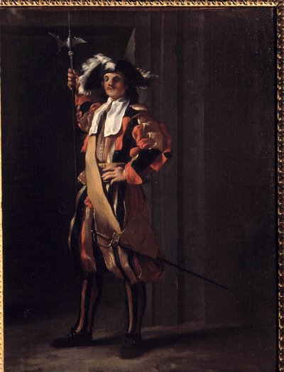Jean Barbault'nun (1718-1762) Papalık Muhafızlarının İsviçresi Tablosu. 18. yüzyıl. Besancon, Güzel Sanatlar Müzesi by Jean Barbault