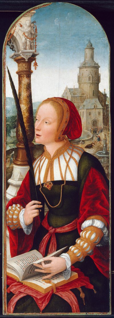 Aziz Barbara, c. 1520. by Jean Bellegambe
