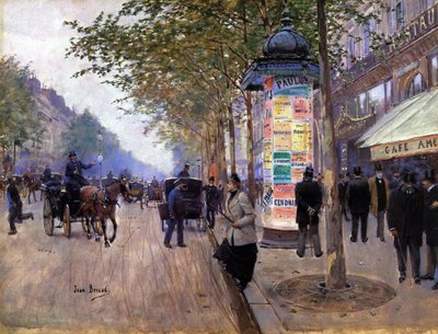 taksi çağırmak by Jean Beraud