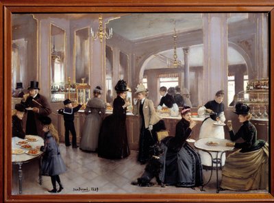 La pastane gloppe avenue des Champs Elysees. Jean Beraud