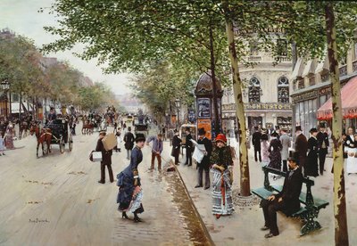 Paris sokak sahnesi by Jean Beraud