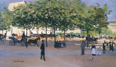 Pazar öğleden sonra, Paris gezinti by Jean Beraud