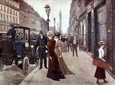 Paris'te rue de la Paix, c. 1900 (resim) by Jean Beraud