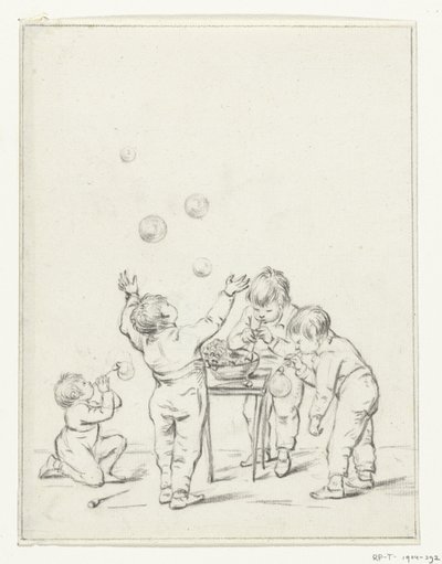 Balon Üfleme Çocuklar by Jean Bernard