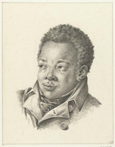 Siyah bir adam portresi by Jean Bernard