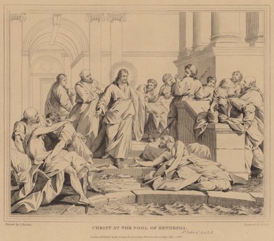 Bethesda Havuzunda İsa, St John by Jean Bernard Restout