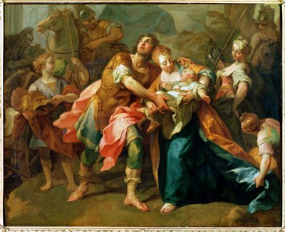 Hector, Oğluna ve Andromache
