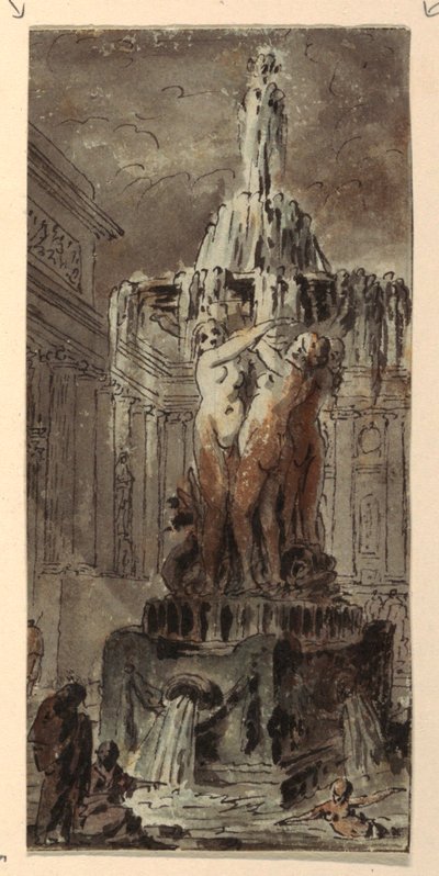 Çeşmeli Mimari Fantezi by Jean Charles Delafosse