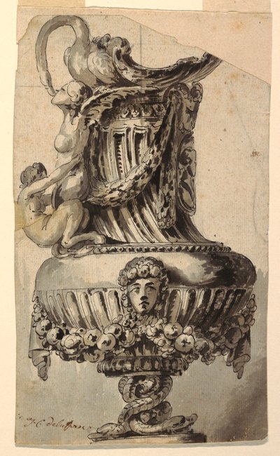 Dekoratif Bir Ewer için Tasarım by Jean Charles Delafosse