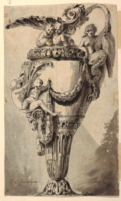 Dekoratif Bir Ewer için Tasarım by Jean Charles Delafosse