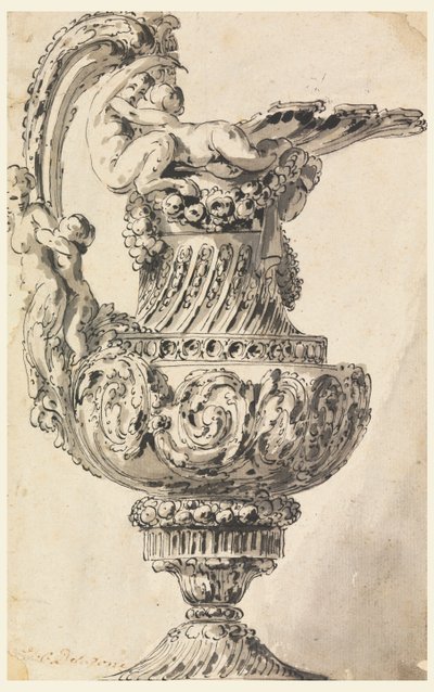 Dekoratif Bir Ewer için Tasarım by Jean Charles Delafosse