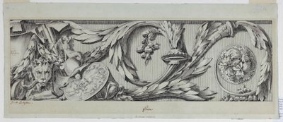 Çizim, Rinceau ile Friz, 1775-80 by Jean Charles Delafosse