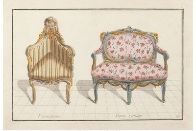 Köşe, Yarım Kanepe. Yeni Tarihsel İkonoloji veya Nitelikler Hierogliphyques, c.1768. by Jean Charles Delafosse