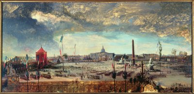 Anayasanın İlanı, Place de la Concorde, 12 Kasım by Jean Charles Geslin