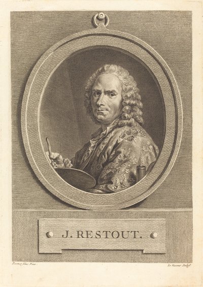 John Restout by Jean Charles Levasseur after Jean Bernard Restout
