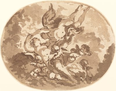 Eros ve Ruh by Jean Claude Richard, Abbé de Saint Non after François Boucher