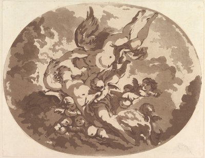 Venüs ve Aşk Tanrısı, 1766. by Jean Claude Richard Saint Non