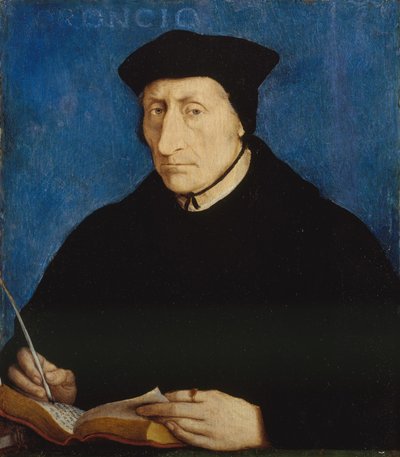 Guillaume Budé, c.1536 (tahta üzerine yağlı boya) by Jean Clouet