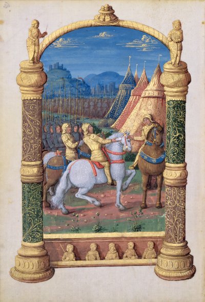 Bayan Lat. Q.v.I.126 f.63v David ve Absalom, Kraliyet için savaşta, 