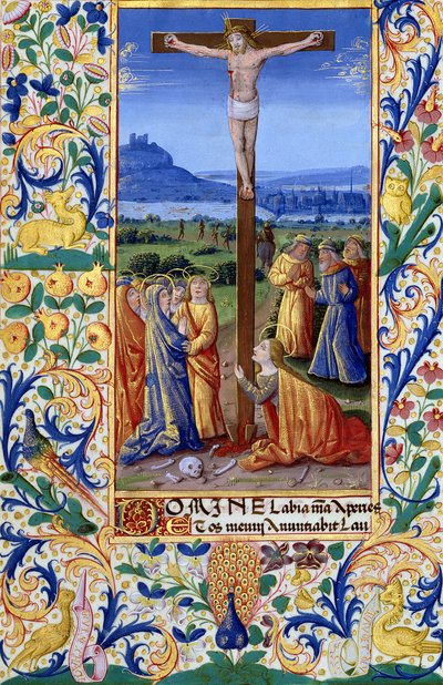 Bayan Lat. Q.v.I.126 f.84v Çarmıha Gerilme, 