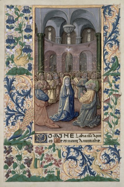 Bayan Lat. Q.v.I.126 f.86v Pentecost, 