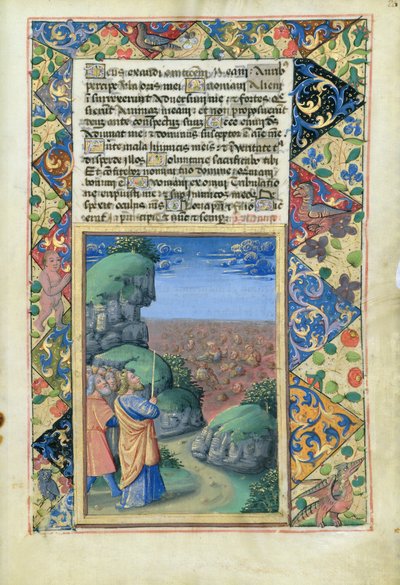 Bayan Lat. Q.v.I.126 fol.26 Musa ve İsrailliler, Louis dOrleans
