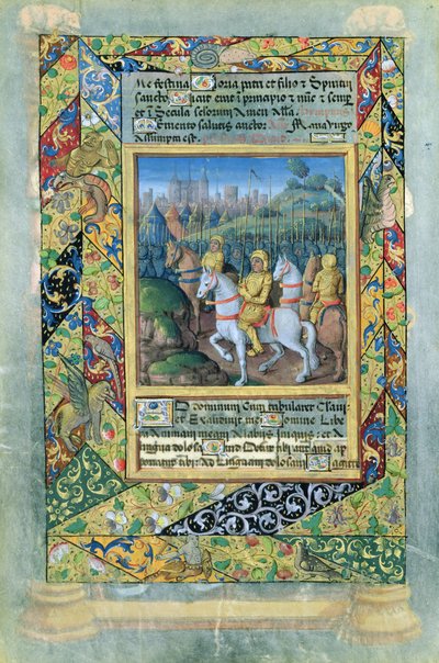 Bayan Lat. Q.v.I.126 fol.28v İsraillilerin ordusu, Louis dOrleans