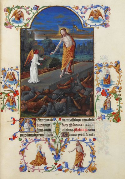 Très Riches Heures du Duc de Berry Folio 182, verso - İsa Mesih