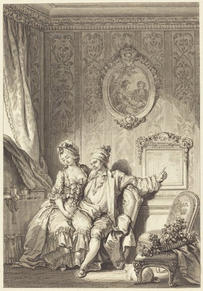 Vieillards Takvimi by Jean Dambrun after Jean Honoré Fragonard