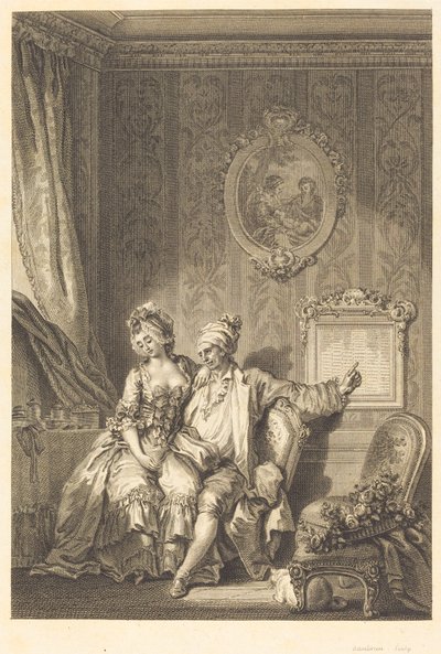 Vieillards Takvimi by Jean Dambrun after Jean Honoré Fragonard