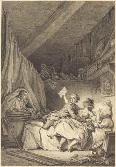koruyucu by Jean Dambrun after Jean Honoré Fragonard