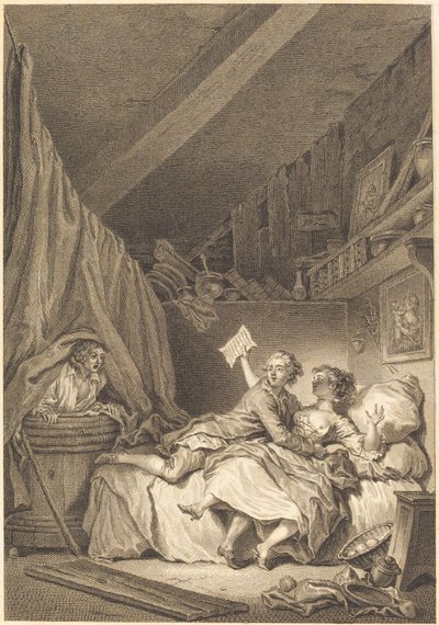 koruyucu by Jean Dambrun after Jean Honoré Fragonard