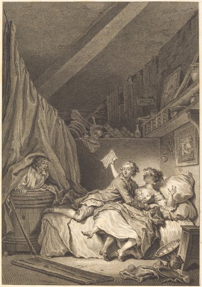 koruyucu by Jean Dambrun after Jean Honoré Fragonard