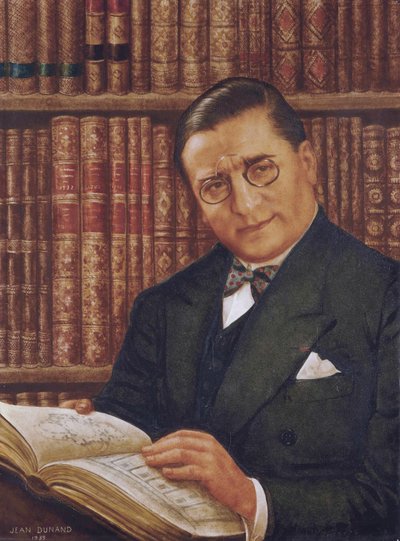 Armand Albert Rateau kütüphanesinde, yazan Jean Dunand (1877-1942) by Jean Dunand