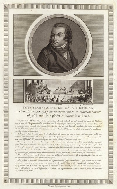 Antoine Quentin Fouquier de Tinville'in Portresi by Jean Duplessi Bertaux