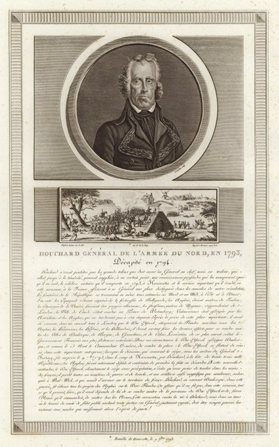 Jean Nicolas Houchard'ın Portresi by Jean Duplessi-Bertaux