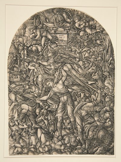 Apocalypse serisinden altıncı Trompet Çalan Melek, by Jean Duvet