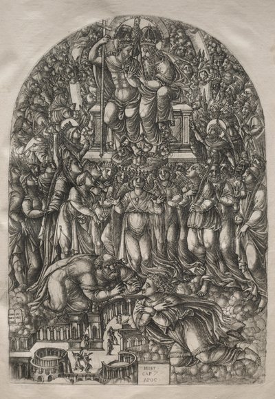 Kıyamet: Tahtın Önünde Duran Sayısız Kalabalık, 1546-1556. by Jean Duvet
