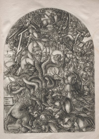 Kıyamet: Yedi Başlı ve On Boynuzlu Canavar, 1546-1556. by Jean Duvet