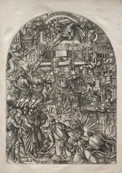 Kıyamet: Tapınağın Ölçülmesi, 1546-1556. by Jean Duvet