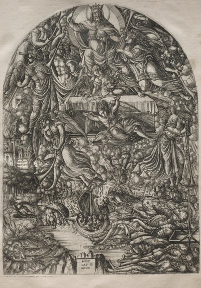 Kıyamet: Yedinci Mühürün Açılması, 1546-1556. by Jean Duvet