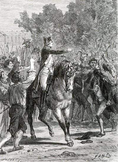 General Lafayette, Fransız Devrimi by Jean Edouard (1824-99) Dargent