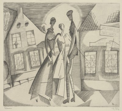 Köyde Akşam by Jean Emile Laboureur