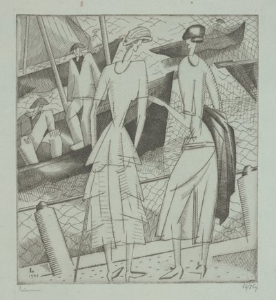 Limandaki Genç Kadınlar by Jean Emile Laboureur