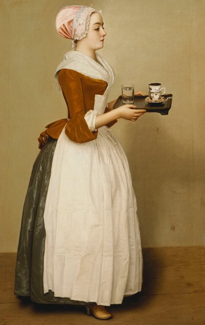Bir Fincan Çikolata; çikolata Kupası, by Jean Étienne Liotard