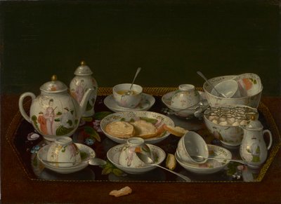 Natürmort: Çay Seti, c.1781-3 (gemiye monte edilmiş tuval üzerine yağlıboya) by Jean Étienne Liotard