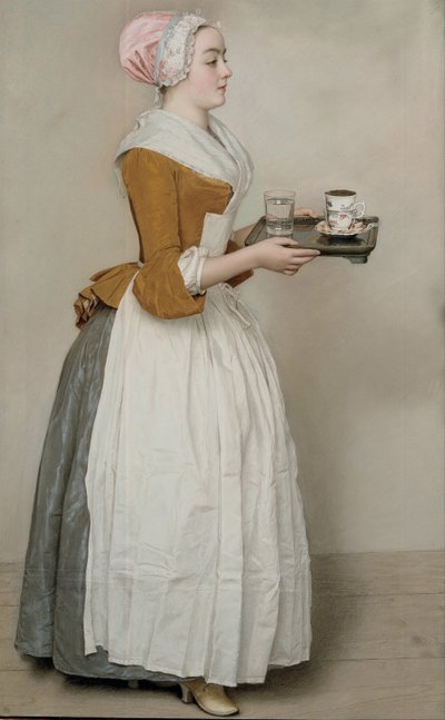 Çikolata Kız La Belle Chocolatière de Vienne, c. 1745 by Jean Étienne Liotard