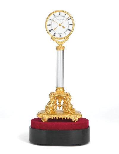 Napolyon III çarpıcı gizemli saat, c.1850 (ormolu ve cam) by Jean Eugene Robert