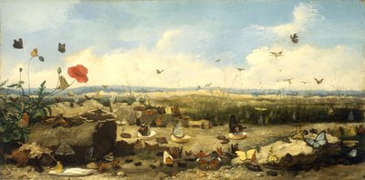 Kelebeklerin Yarışı, 1872 by Jean-Eugene Doneaud
